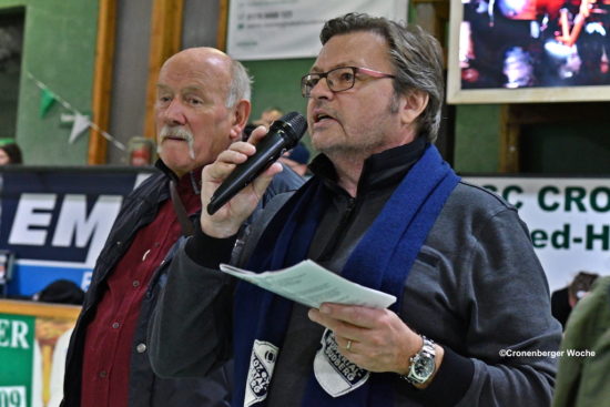  SSV-Vorsitzender Günter Willms (li.) mit Udo Hinsche vom SSV-Ältestenrat, der auch diesmal moderierte. -Foto: Odette Karbach